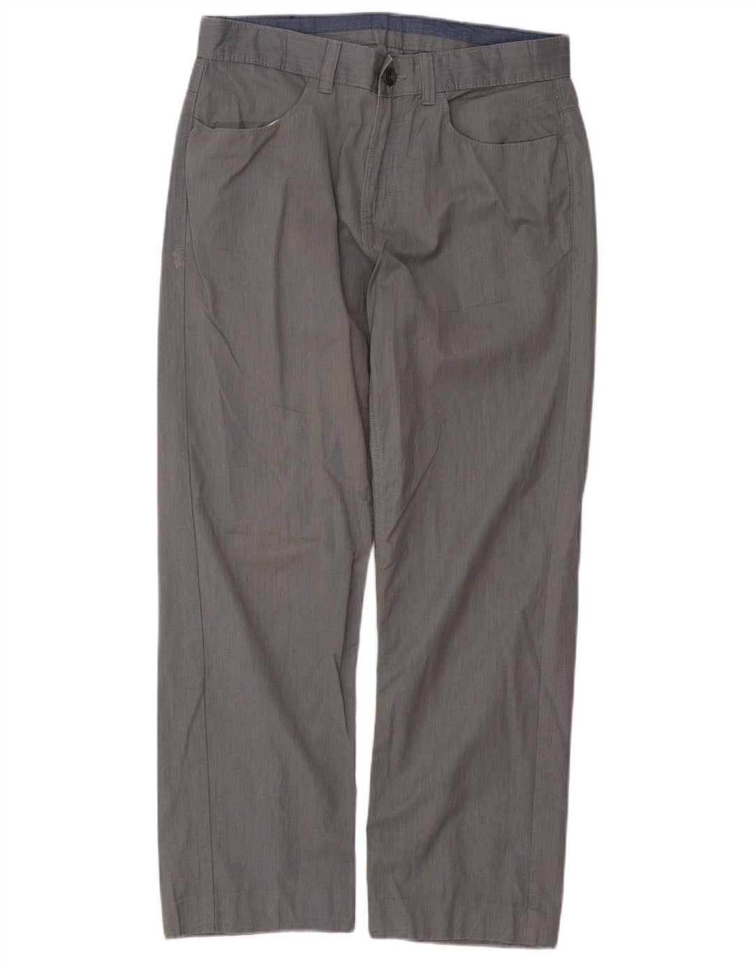 CALVIN KLEIN Pantaloni casual dritti da uomo W30 L27 Cotone grigio