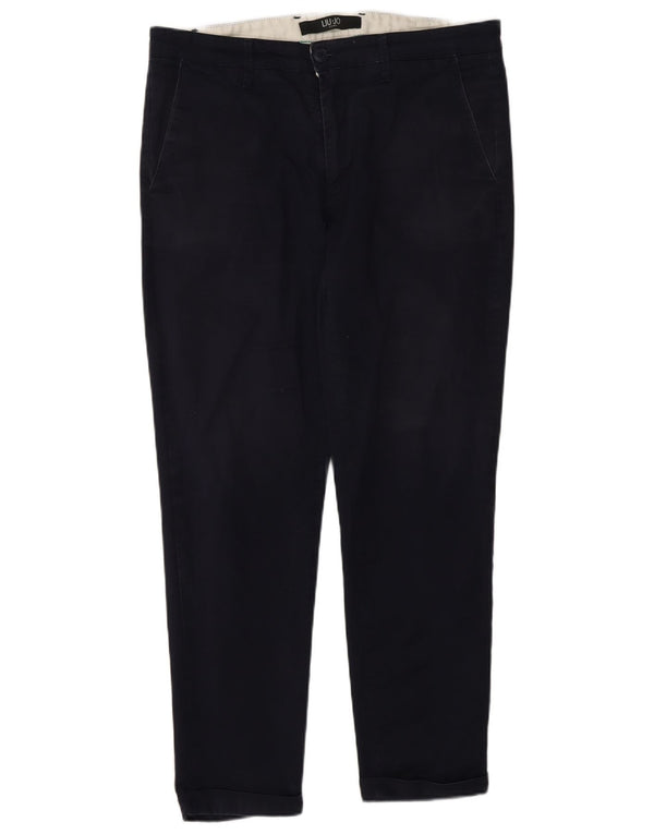 Pantaloni Chino Slim Uomo Liu Jo IT 50 Large W34 L26 Blu Navy Cotone
