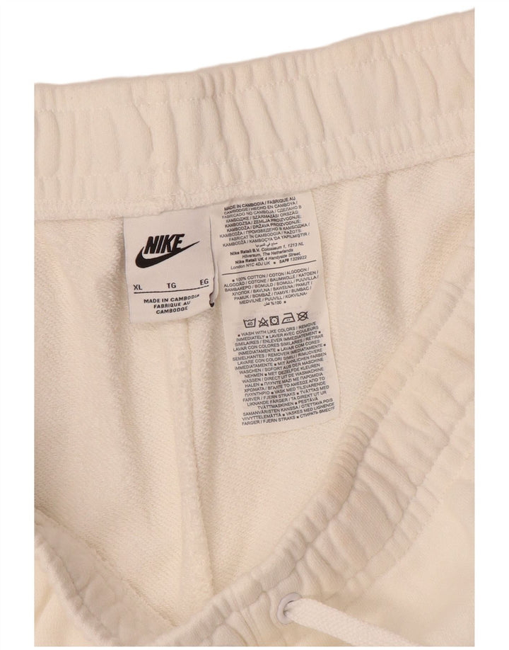 Pantaloncini sportivi da uomo NIKE XL in cotone bianco