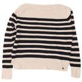JACK WILLS Maglione oversize da donna con scollo a barca UK 8 Small Blu navy