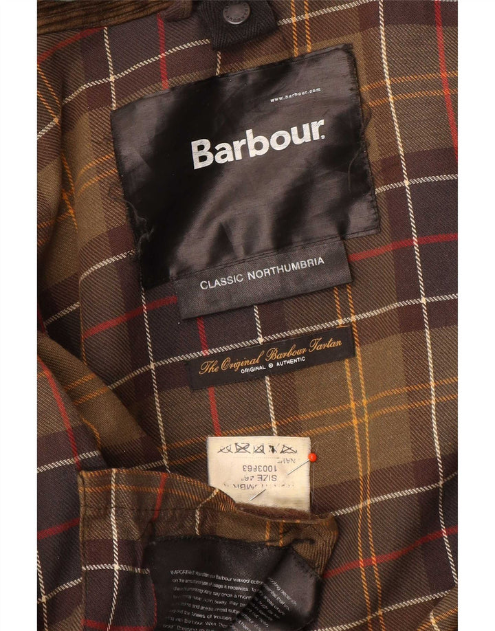 Giacca da uomo in cotone cerato Barbour UK 46 XL Marrone