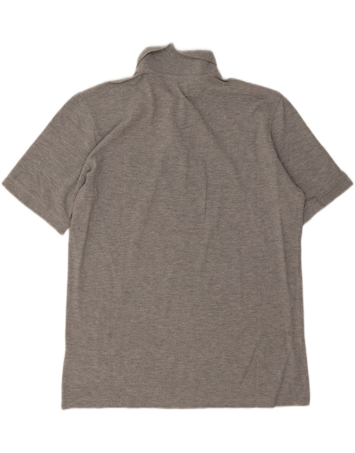 Polo Kappa Uomo Large in cotone mélange grigio