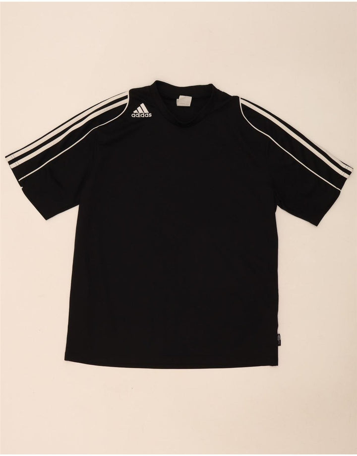 T-shirt Adidas Climalite da uomo, grande, in poliestere nero