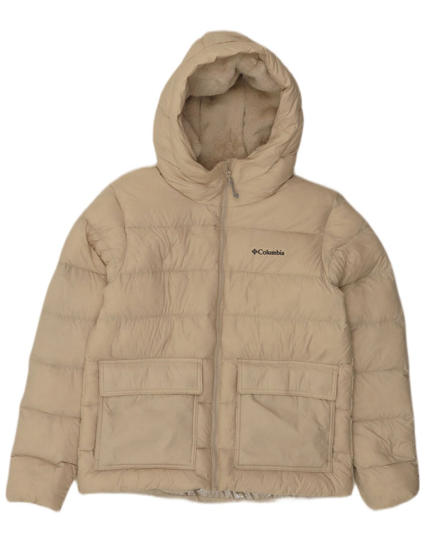 Giacca imbottita con cappuccio Omni-Heat da donna Columbia UK 14 Nylon beige medio