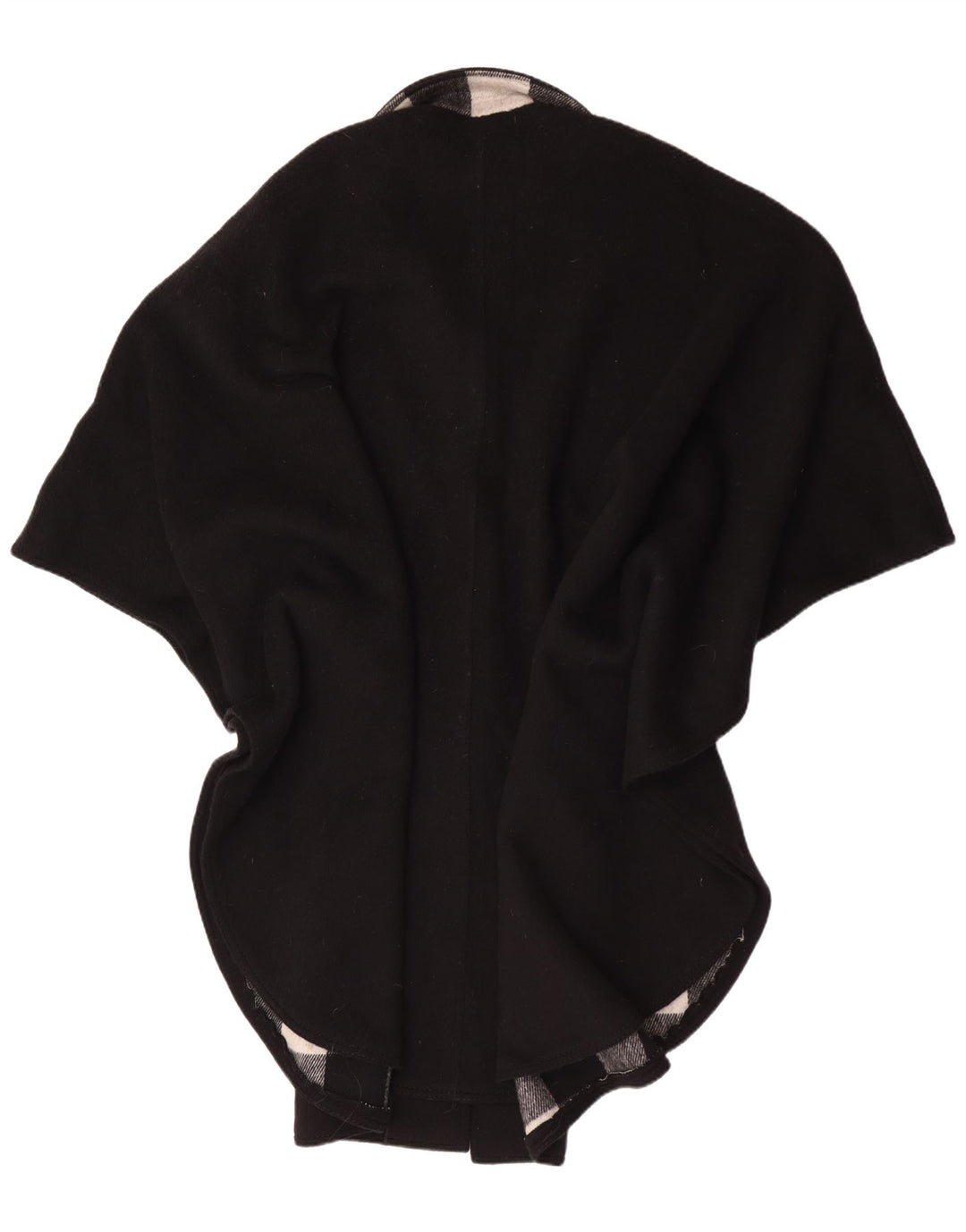 Cappotto poncho da donna Althof Petit Paris EU 38 lana nera media