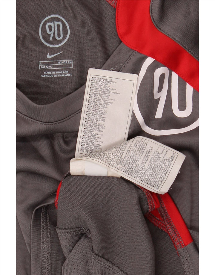 T-shirt grafica NIKE da ragazzo Dri Fit Top 12-13 anni Large Grey Colourblock