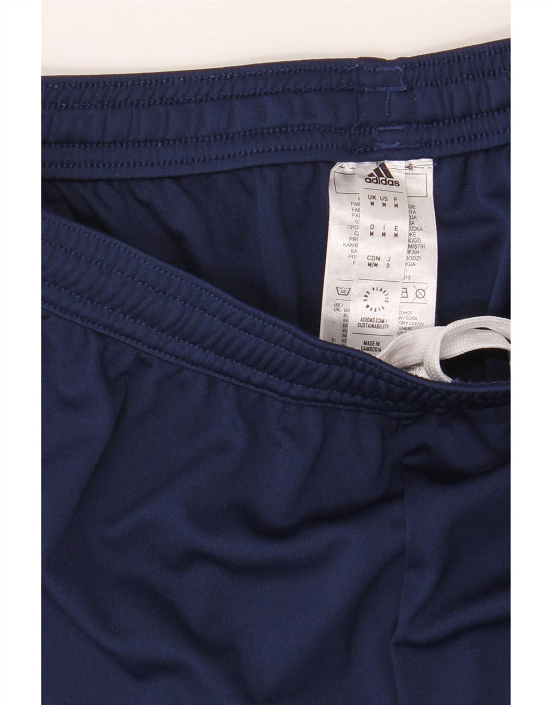 ADIDAS Mens Aeroready Sport Shorts Medium Navy Blue Polyester Vintage Adidas and Second-Hand Adidas from Messina Hembry 