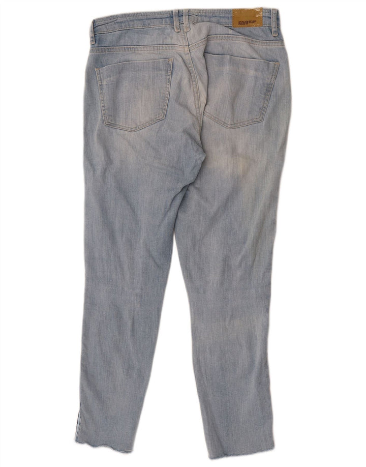 Jeans slim da donna Zara EU 38 Small W28 L27 Blu Colourblock