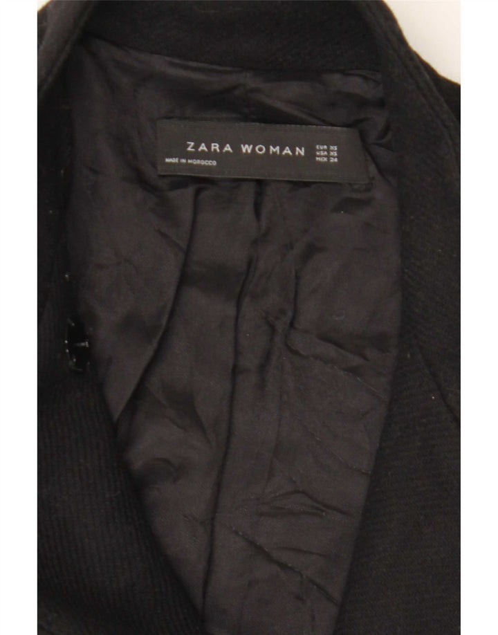 Cappotto Zara Donna UK 6 XS Nero