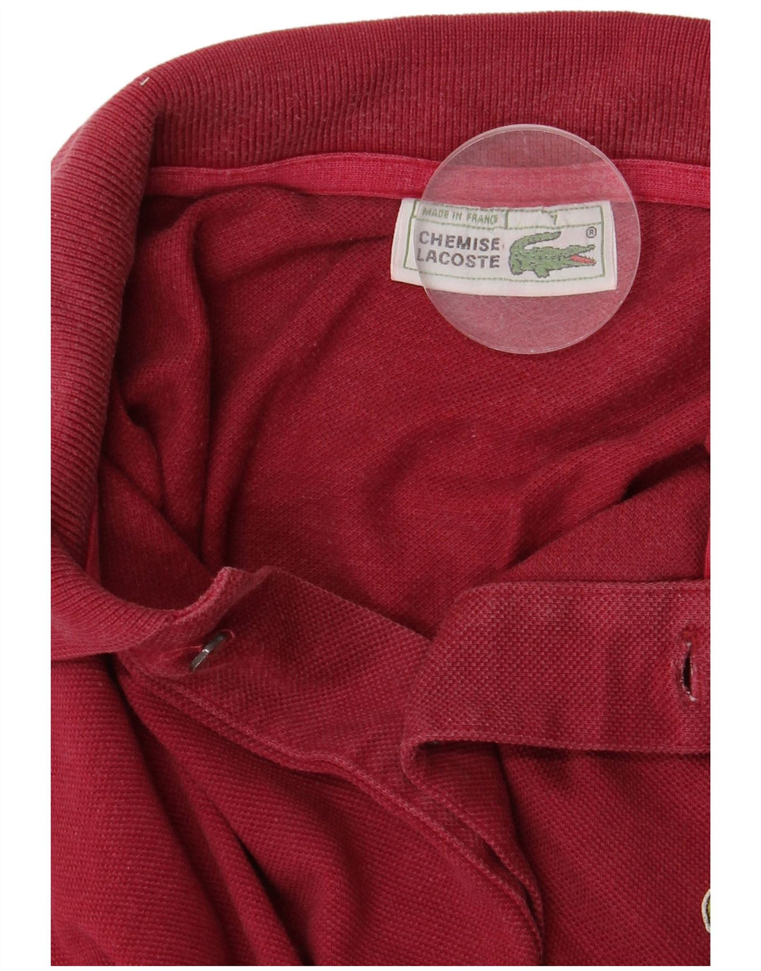 Polo da uomo Lacoste taglia 7 2XL cotone bordeaux