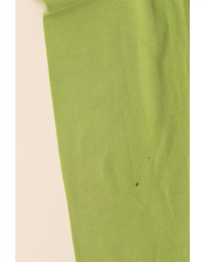 Maglione maglione girocollo da uomo Puma in cotone verde medio