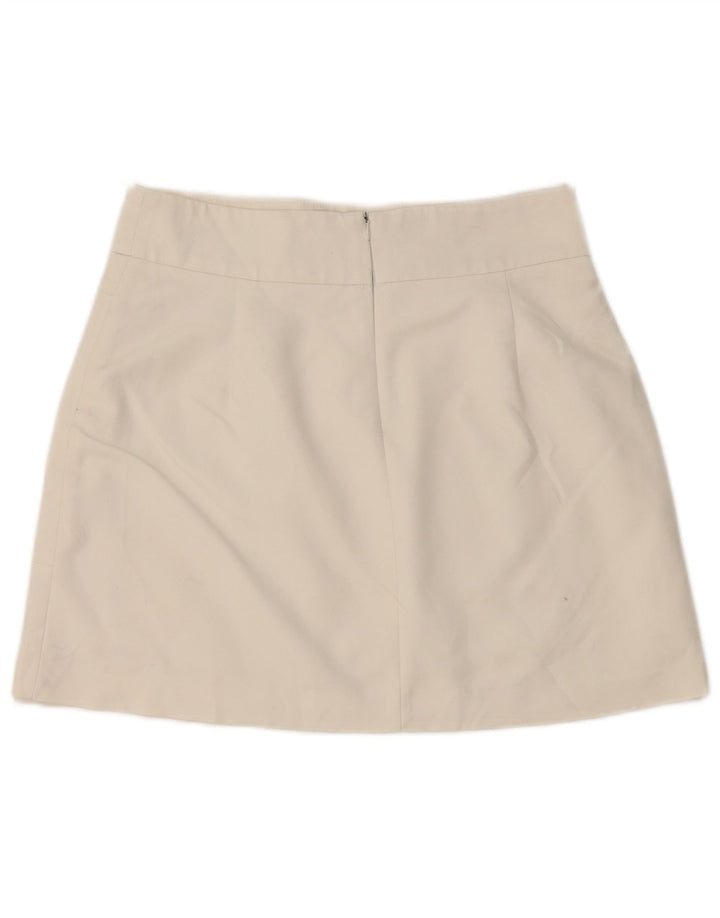 Minigonna Zara da donna media W28 in cotone bianco