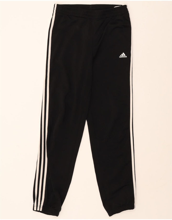 ADIDAS Boys Tracksuit Trousers Joggers 13-14 Years  Black Polyester Vintage Adidas and Second-Hand Adidas from Messina Hembry 