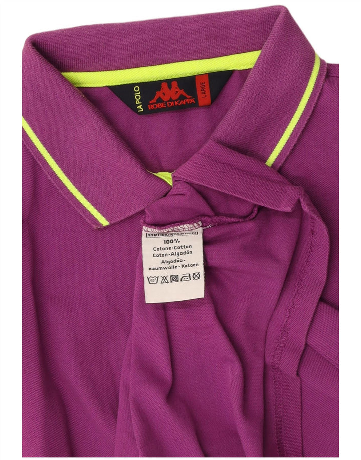 Polo da donna KAPPA UK 14 grande cotone viola