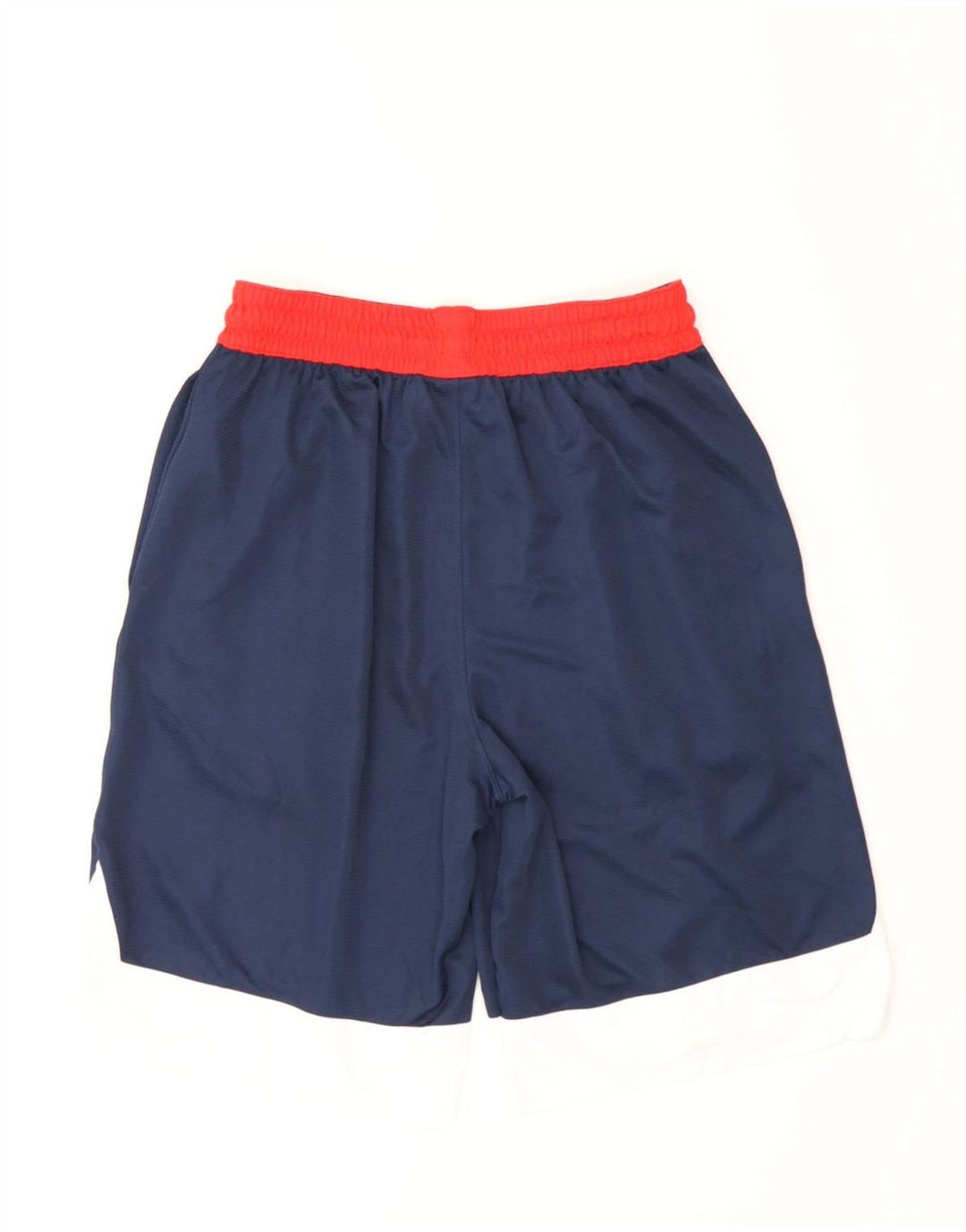Pantaloncini sportivi Nike Dri Fit da uomo piccoli in poliestere color block blu navy