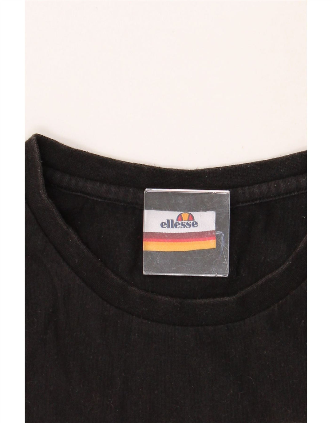 ELLESSE Mens Graphic T-Shirt Top Small Black Cotton Vintage Ellesse and Second-Hand Ellesse from Messina Hembry 