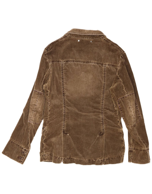 Guess Giacca blazer da uomo a 2 bottoni UK 38 Marrone medio Cotone