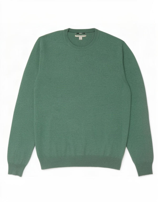 Maglione maglione girocollo da uomo Marks & Spencer XL cotone verde