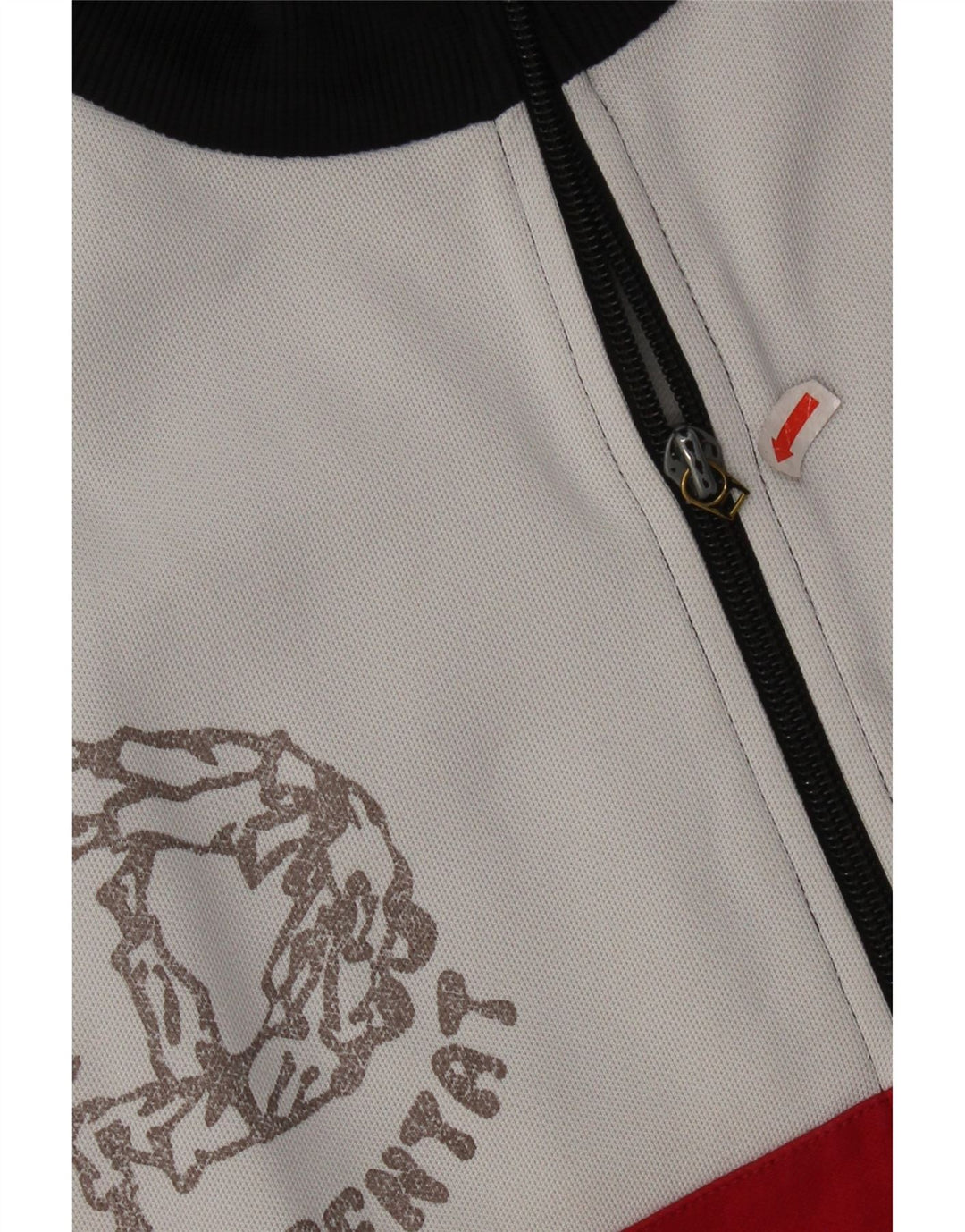 Giacca da ginnastica grafica da uomo Adidas XL in cotone color block nero