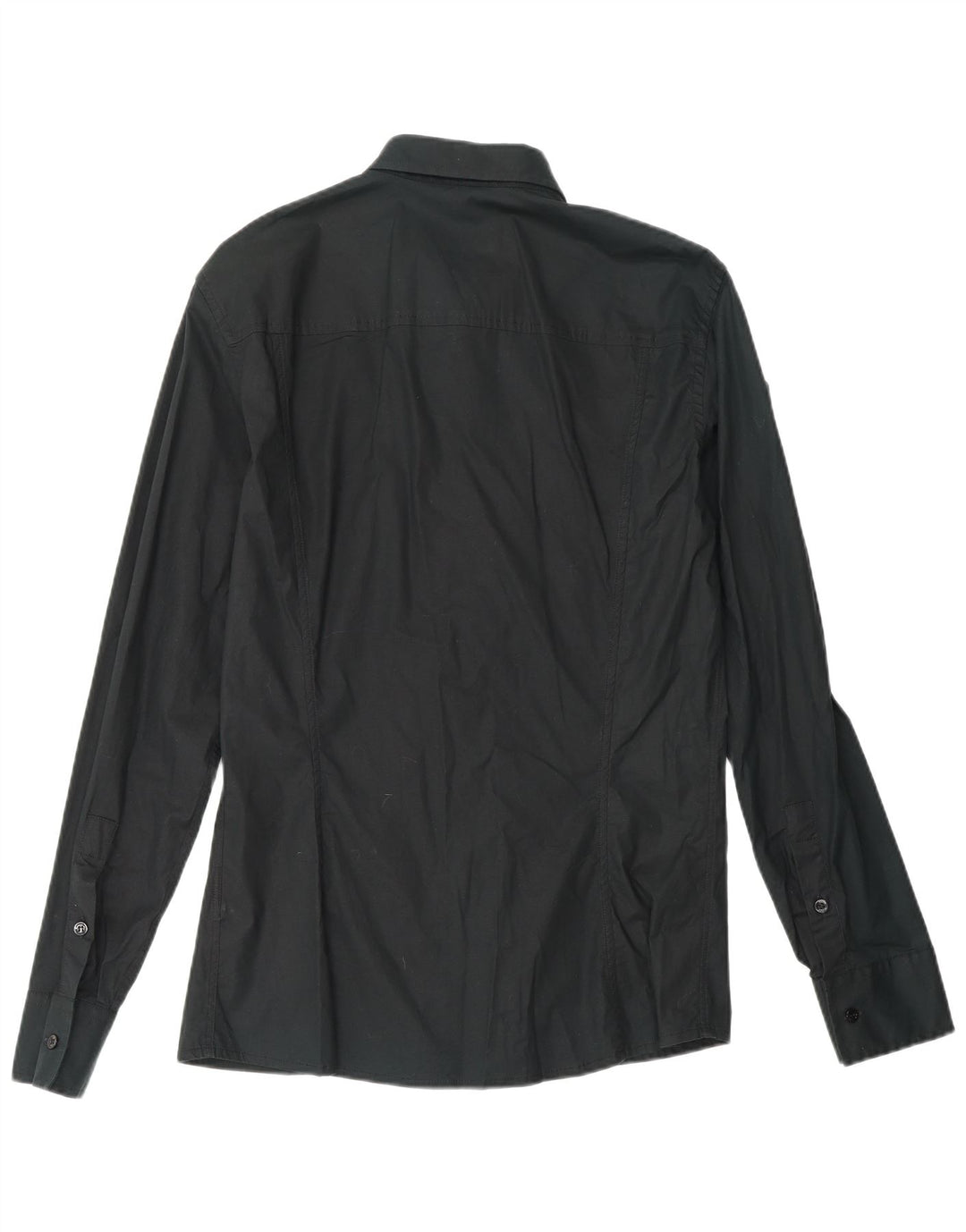 BIKKEMBERGS Camicia grafica da uomo grande in cotone nero