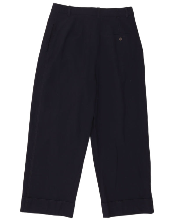 Pantaloni chino con pegging da donna Zara medi W30 L26 blu navy