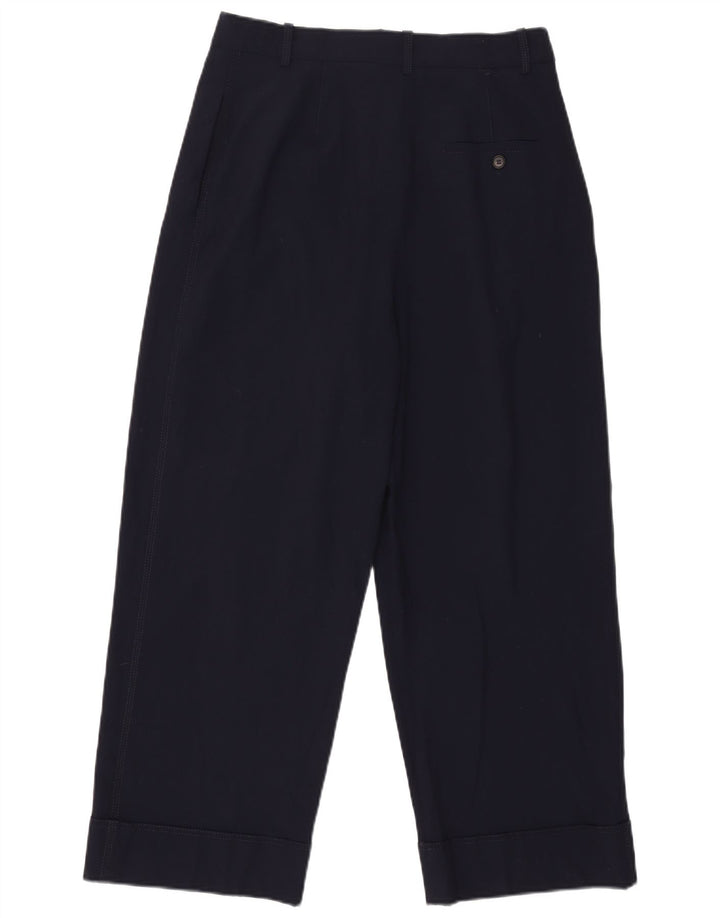 Pantaloni chino con pegging da donna Zara medi W30 L26 blu navy