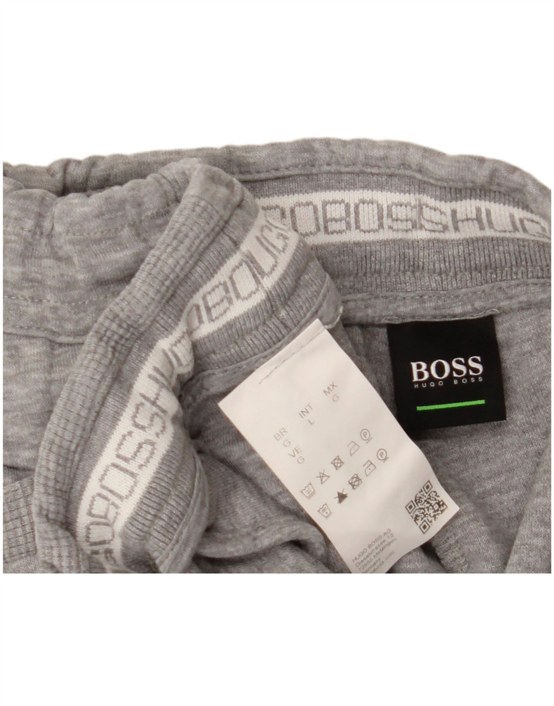 Pantaloni da tuta da uomo HUGO BOSS Joggers grandi in cotone screziato grigio