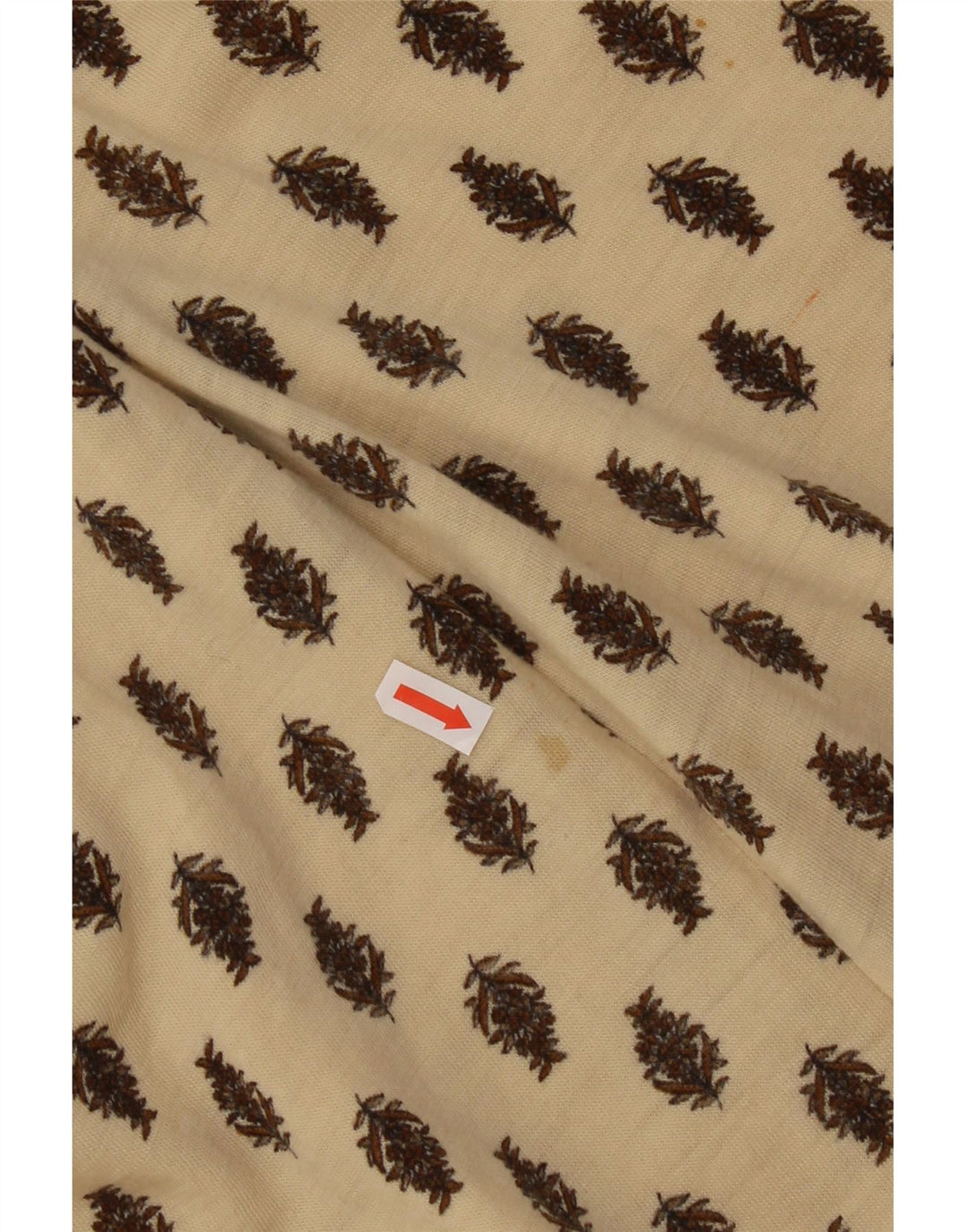 Gonna a trapezio da donna vintage W40 2XL Beige floreale