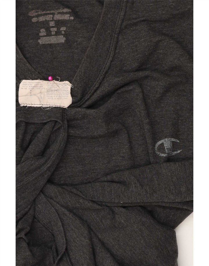 T-shirt da uomo Champion Top in cotone grigio medio