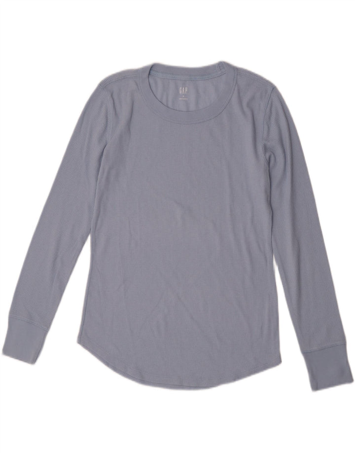 Gap Maglia a maniche lunghe da donna UK 12 Blu medio