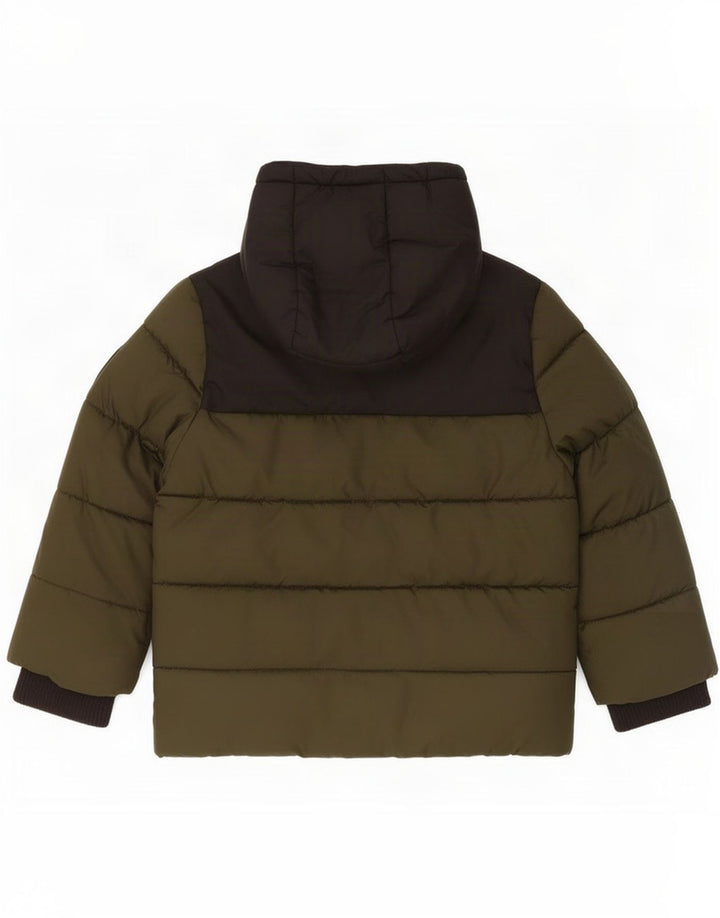 Giacca imbottita con cappuccio Michael Kors per ragazzi 2-3 anni color kaki
