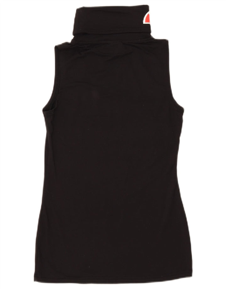 Canottiera grafica da donna Ellesse UK 10 piccola in nylon nero