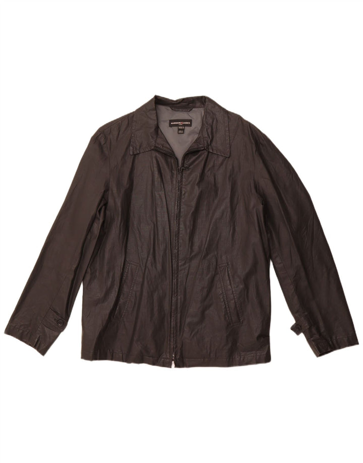 MARLBORO CLASSICS Giubbotto bomber da uomo EU 48 Lino nero medio