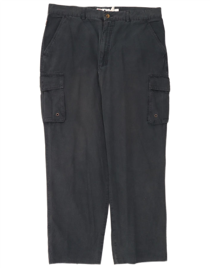 Pantaloni cargo dritti da uomo Fila W42 L30 Blu Navy