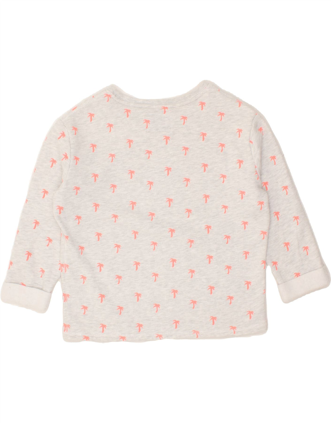 SUPERDRY Womens Oversized Graphic Top 3/4 Sleeve UK 6 XS White Spotted Vintage Superdry and Second-Hand Superdry from Messina Hembry 