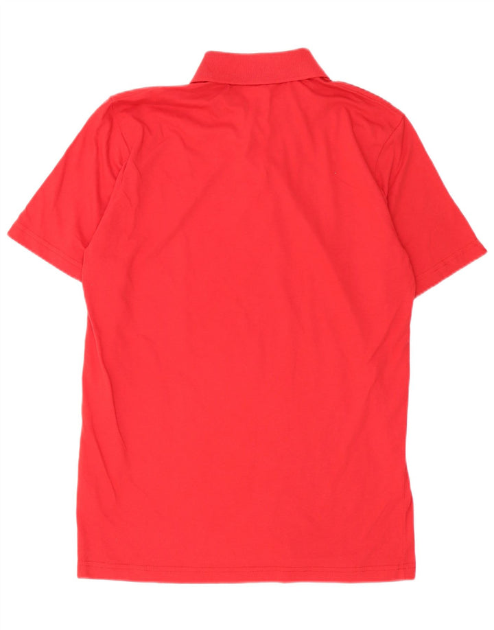 Polo Adidas da uomo in cotone a righe rosse medie