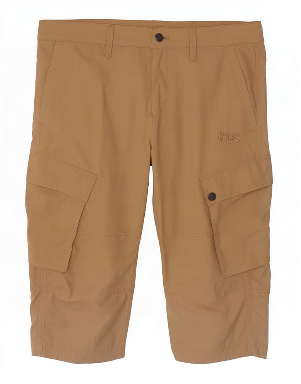 Pantaloncini bermuda cargo da uomo Jack Wolfskin W34 Large Beige in poliammide