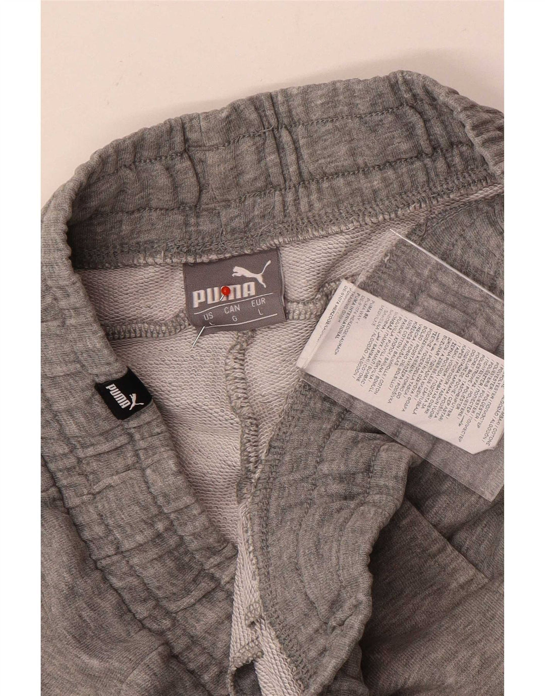 Pantaloncini sportivi da uomo Puma Large in cotone chiazzato grigio