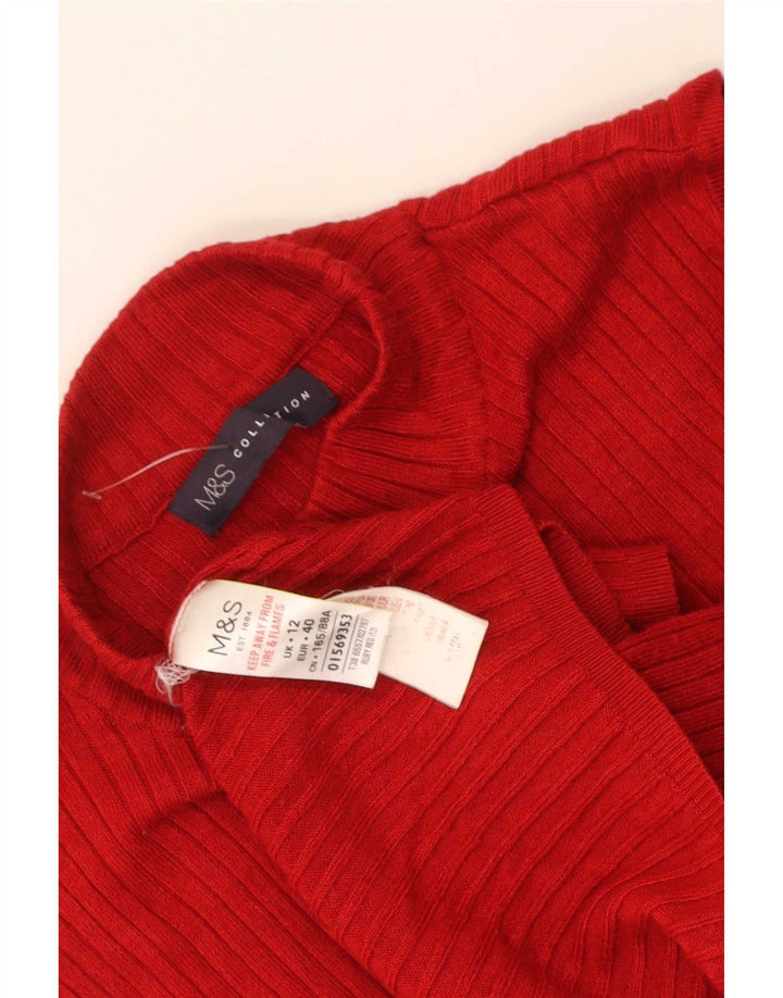 Canotta da donna Marks & Spencer UK 12 viscosa rossa media