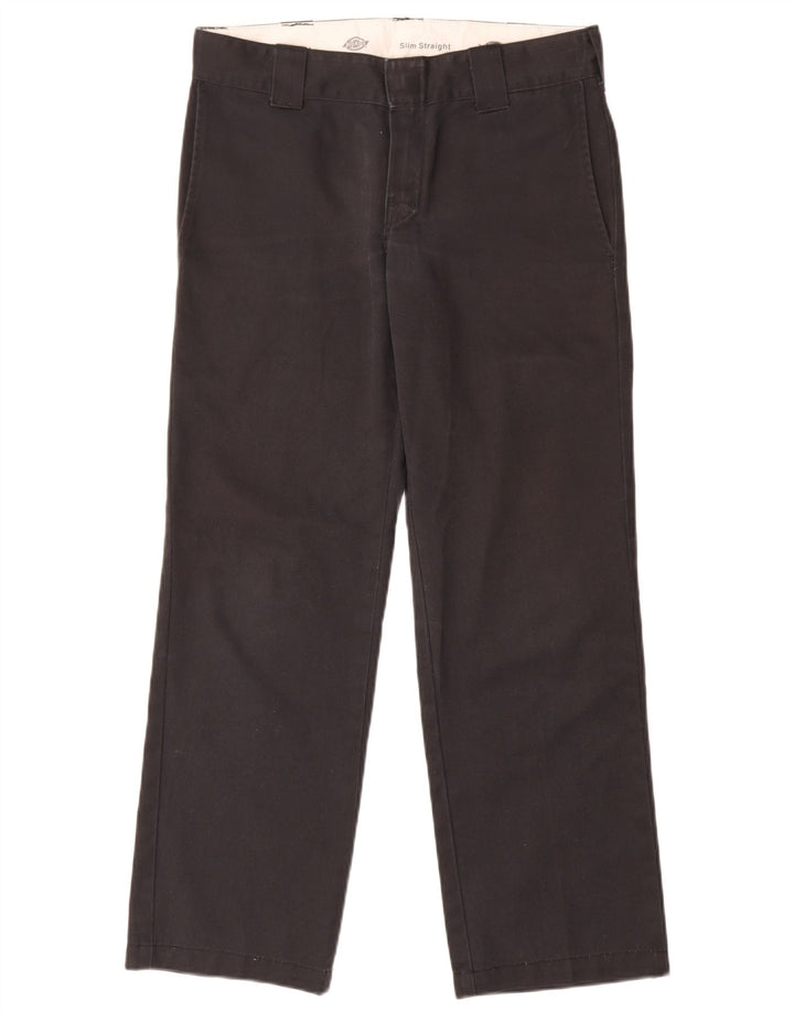 Pantaloni chino dritti slim da uomo Dickies W30 L30 poliestere nero