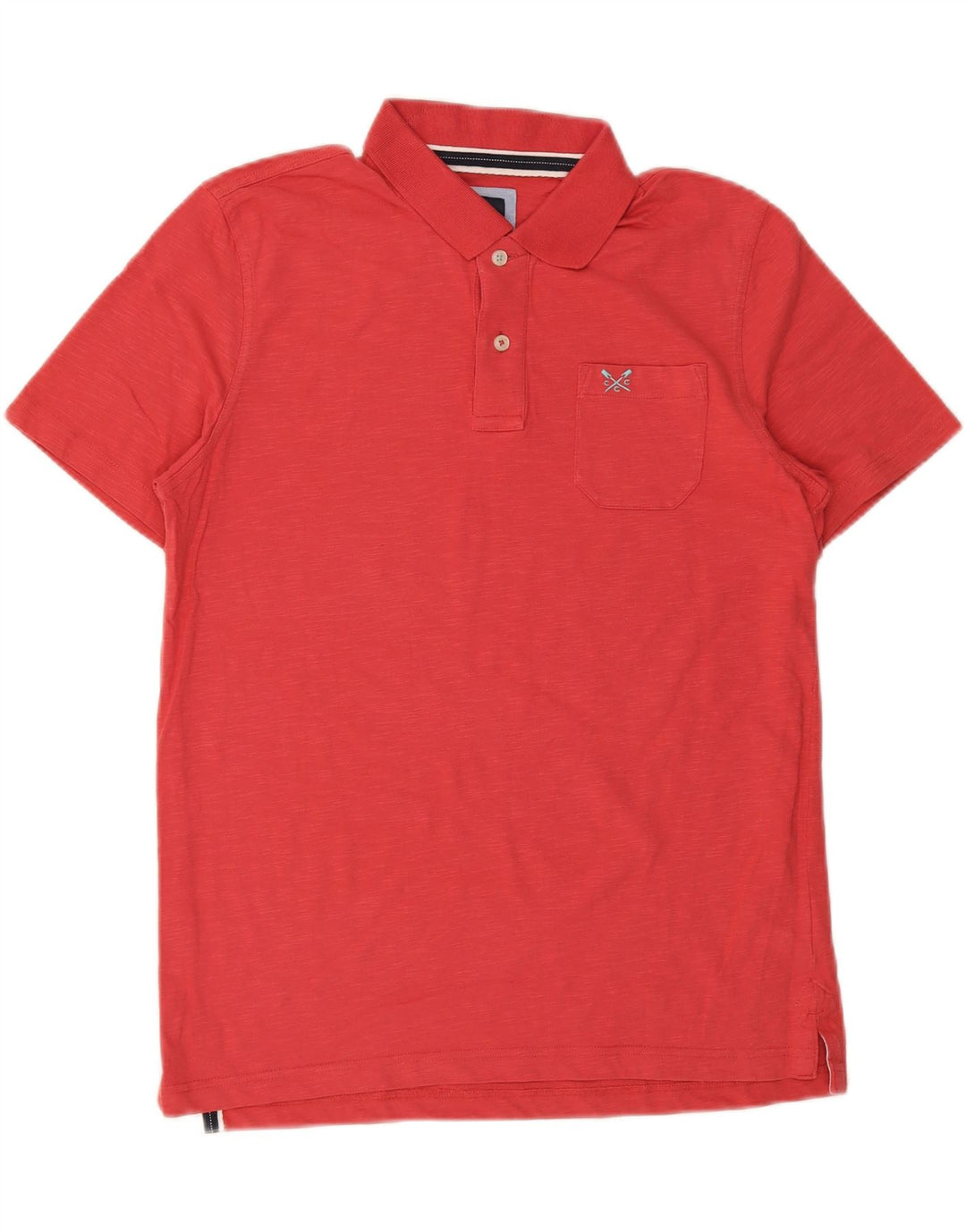 Crew Clothing Polo da uomo in cotone rosso medio