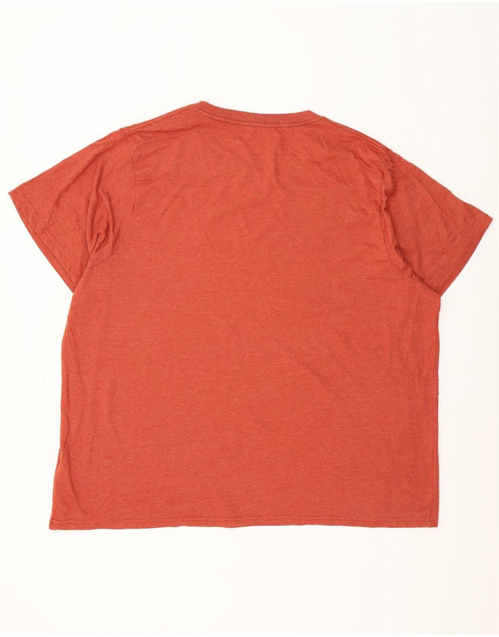 T-shirt grafica da uomo Weird Fish Top 5XL cotone arancione