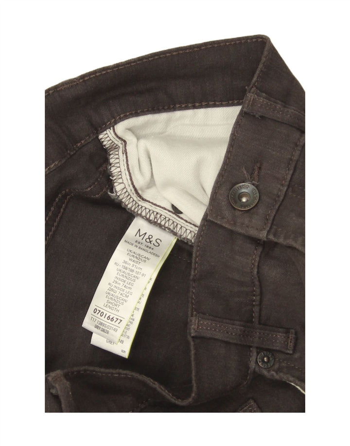 Jeans slim da uomo Marks & Spencer W36 L29 cotone grigio