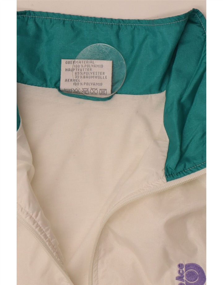 Giacca da tuta da uomo Pro Ace, grande, in poliammide color block bianco sporco