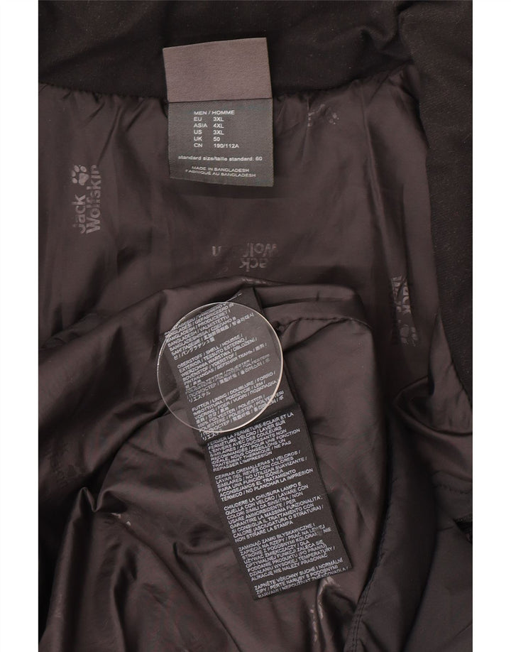 Giacca imbottita foderata da uomo Jack Wolfskin UK 50 3XL poliestere nero