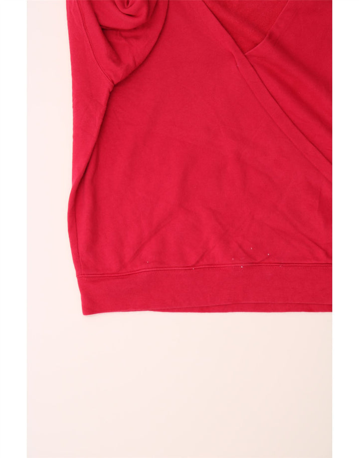 J. CREW Womens Oversized Sweatshirt Jumper UK 16 Large Red Cotton Vintage J. Crew and Second-Hand J. Crew from Messina Hembry 