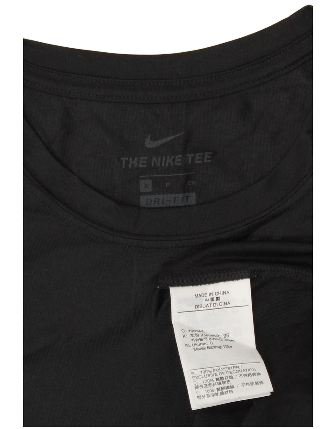 T-shirt Nike Dri Fit da uomo, piccola, in poliestere nero