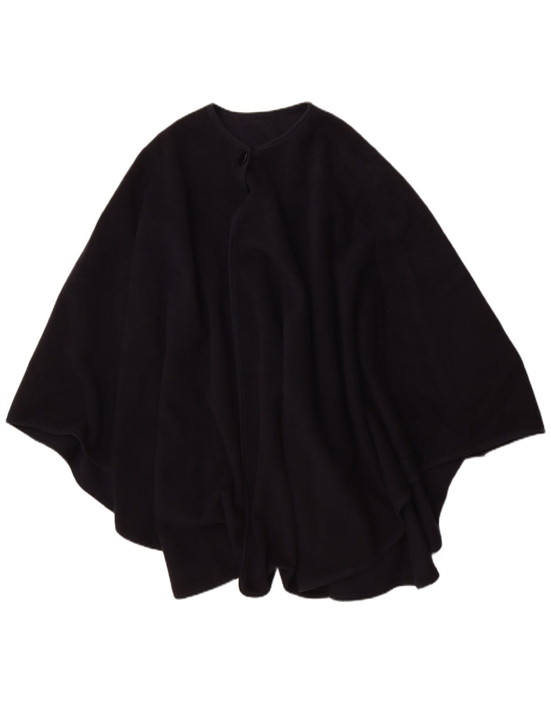 Cappotto poncho vintage da donna, taglia unica, blu navy