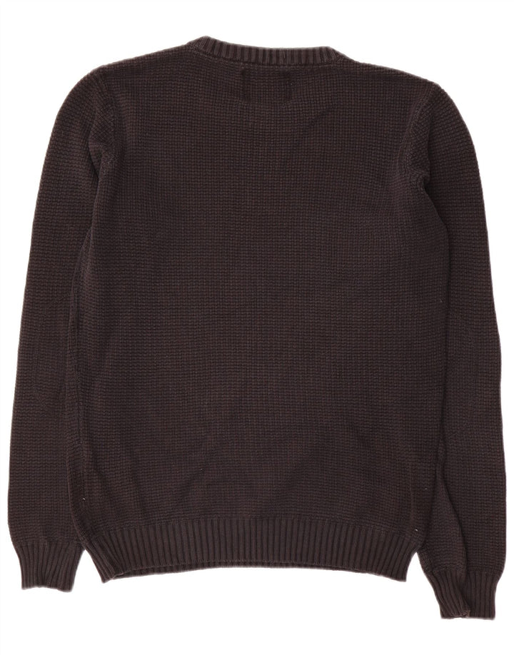 Maglione maglione girocollo da uomo Jack & Jones piccolo cotone nero