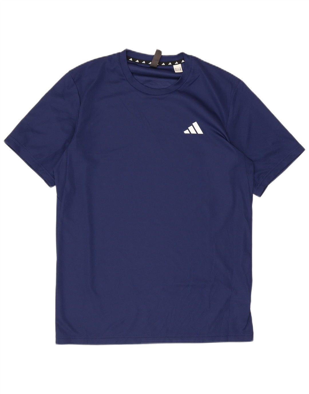 T-shirt ADIDAS da uomo Aeroready Top piccola in poliestere blu navy